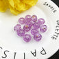 Acrylic Faceted Spacer Beads 7*13mm Large Hole 50pcs 12