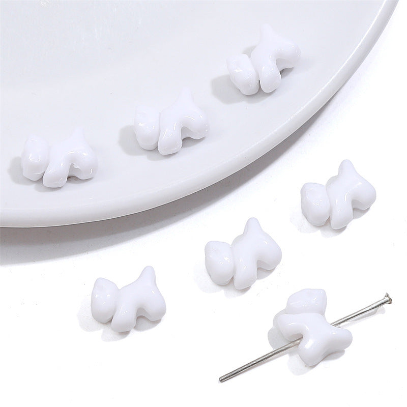 Solid Color Puppy Acrylic Beads 12mm Assorted Bright Pastel 100pcs 12