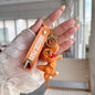 Adorable Dinosaur PVC Keychain with Colorful Jurassic Strap 2pcs 7