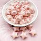 Glow Star Acrylic Beads 20mm UV Plated Cream Colors 10pcs 12