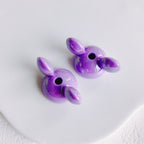UV Plating Mickey Acrylic Bead Caps 18mm Glossy Mixed Colors 20pcs 11