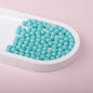Solid Color Rubberized Round Acrylic Beads 8mm 19