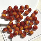 Antique Round Glass Beads 10mm Imitation Tigers Eye Gradient 40pcs 6