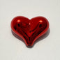 UV Plating Heart Acrylic Beads 22mm Metallic Colorful 20pcs 12