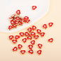 Irregular Shaped Metal Beads Double-Sided Enamel Evil Eye 20pcs 50