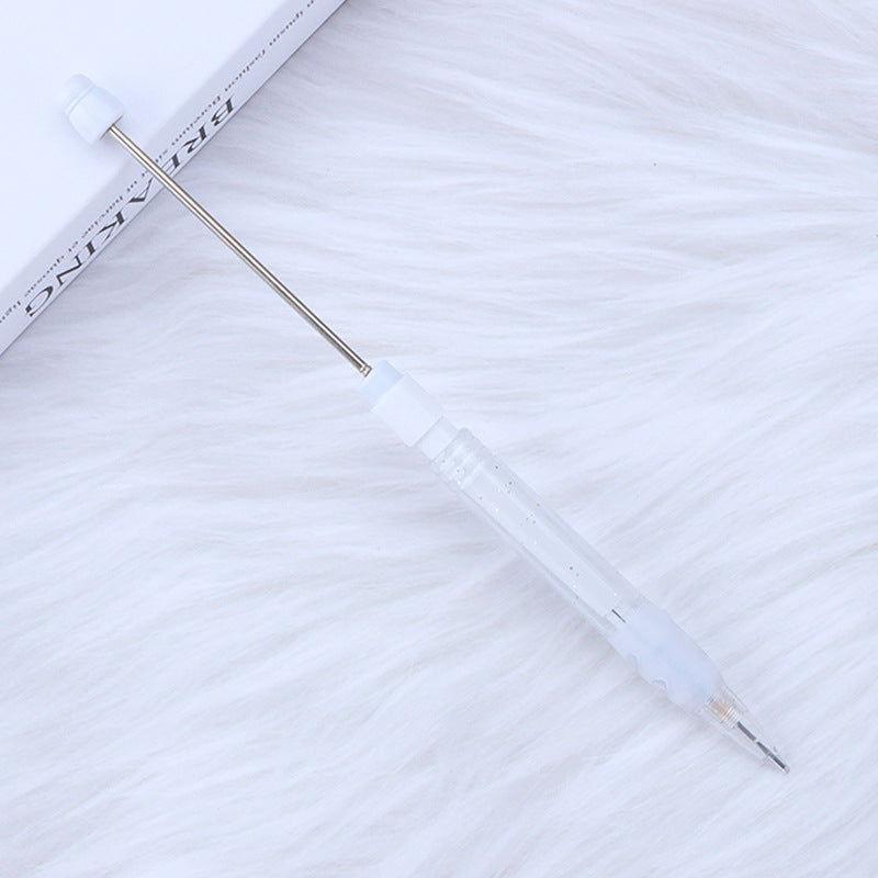 Beadable Mechanical Pencil Translucent Glittered Plastic Barrel 0.5mm 15
