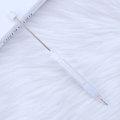 Beadable Mechanical Pencil Translucent Glittered Plastic Barrel 0.5mm 15