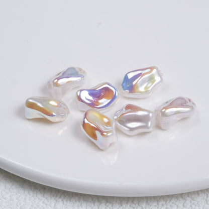 Baroque Irregular Stones Acrylic Beads 13x9mm Iridescent Mixed 20pcs 4