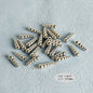 Plating Irregular Shaped Acrylic Beads Metal Colored Silver 100pcs 16