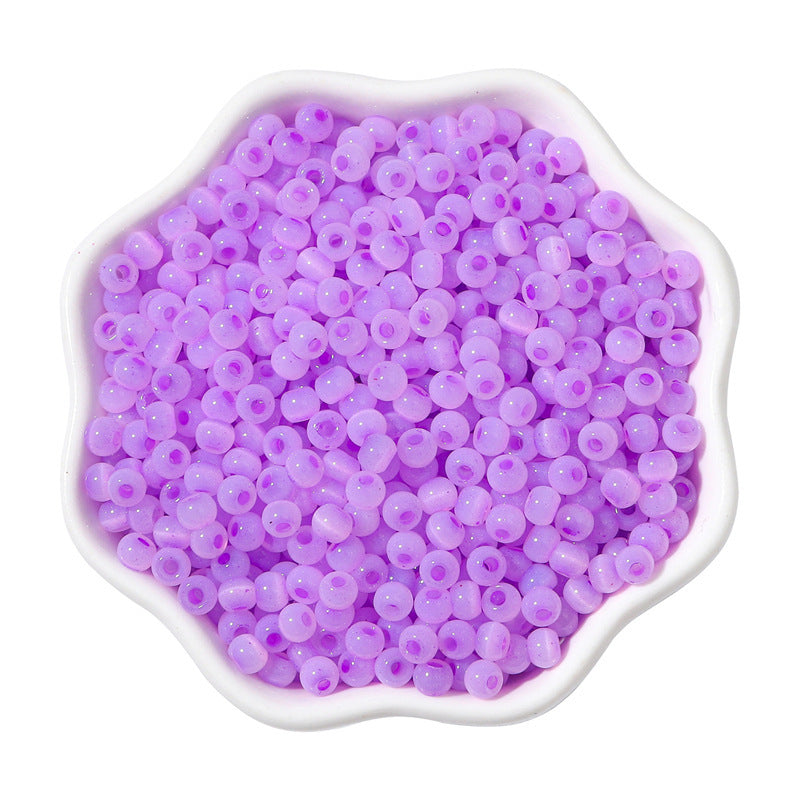 Cat Eye Jade Ice Seed Glass Beads 4mm Soft Pastel Translucent 150pcs 21
