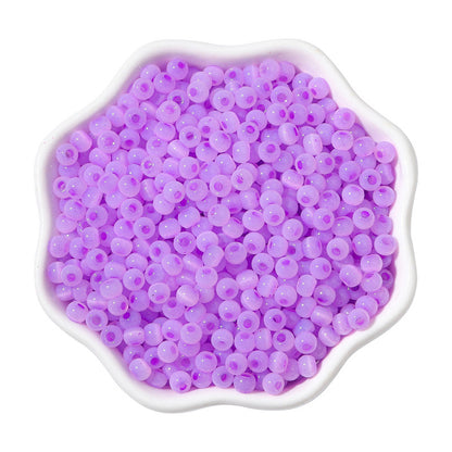 Cat Eye Jade Ice Seed Glass Beads 4mm Soft Pastel Translucent 150pcs 21