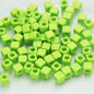 Square Acrylic Beads 7mm Large Hole Chunky Mixed Colors 100pcs 13