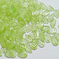 Czech Glass Beads Leaf 18mm Dark Blue Gradient Gold Shimmer 100pcs 13