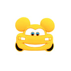 Silicone Focal Beads Automotive Car Design with Mouse Ears and Bright Expressions 20pcs 5