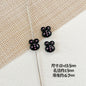 Heart and Rabbit Metal Beads Polka Dot Painted Alloy 10pcs 31