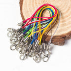 Colorful Phone Strap Keychain Mini Lobster Clasp Nylon Cord 50pcs 14