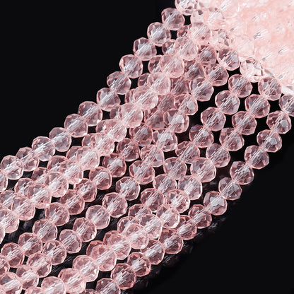 Transparent Faceted Glass Beads 10mm Colorful Mixed 136pcs 24