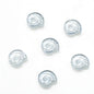 Electroplated Flat Spiral Shell Glass Beads 12mm Iridescent 30pcs 21