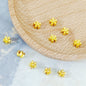 Alloy Flower Spacer Beads 6mm Five Petal Tibetan Silver Tone 100pcs 4