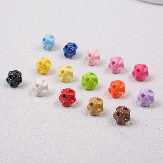 Acrylic Irregular Trim Spacer Beads 10mm 50pcs 2