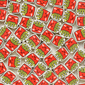 French Fries Clay Beads 9mm Polymer Colorful Food Pattern 100pcs