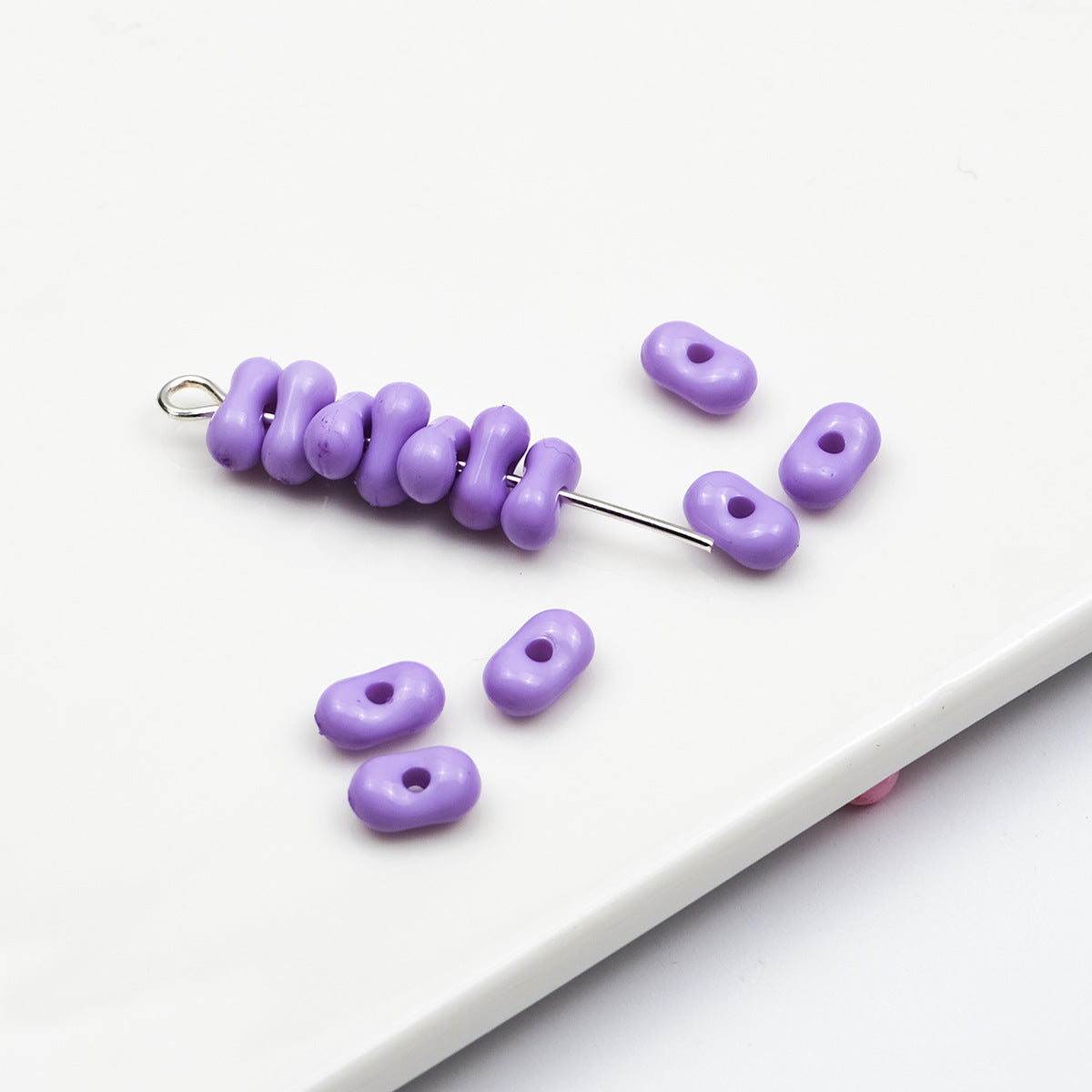 Acrylic Peanut Spacer Beads 6mm Glow In The Dark 200pcs 12