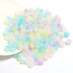Dual Color Gradient Round Acrylic Beads 8-10mm Imitation Jade 100pcs 5