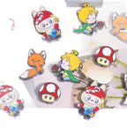 Double Sided Little Prince Enamel Alloy Metal Beads 13-20mm 10pcs 5