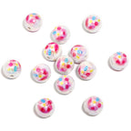 Plating Easter Series Printed Acrylic Beads 16mm Glossy Pastel 50pcs 6