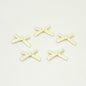 Bow Metal Beads 20mm Baking Painted Polished Alloy 50pcs 19