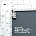 Virgin Mary Metal Beads 13mm 19mm Detailed Silver Tone 100pcs 3