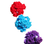 Matte Floral Bubblegum Beads 25mm Rose Cluster Polymer Clay 5pcs 5