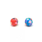 Antique Style Round Clay Beads 6mm 8mm 10mm 12mm Colorful Floral 100pcs 5