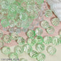 Swirl Striped Round Glass Beads 13mm Pastel Mixed Colors 50pcs 11