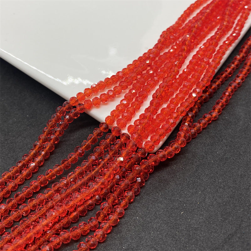 Faceted Transparent Glass Beads 8mm Clear Sparkle 10 Strands 7