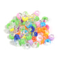Clear Two-color Pony Beads 9mm Translucent Mixed Colors 200pcs 6