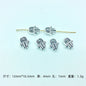 Hamsa Evil Eye Metal Beads Spiritual Silver Black Alloy 100pcs 9