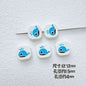 Animal and Plant Series Metal Beads 1.5mm Hole Double-Sided Painted Alloy 10pcs 10