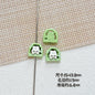 Baking Painted Window Kitten and Nice Rabbit Metal Beads 15/17mm 10pcs 5
