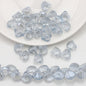 Electroplated Shell Glass Beads 10mm Glossy Ridged Surface 60pcs 17