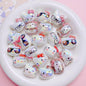 UV Plating Hello Kitty Acrylic Beads 20x22.5x17mm Glossy 5pcs 12