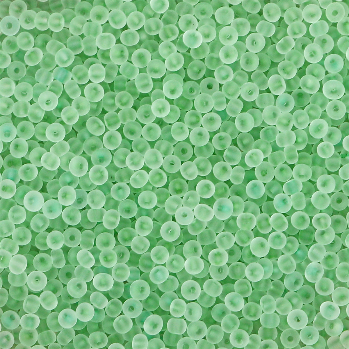 Transparent Frosted Seed Glass Beads 2mm with 1mm Hole 660pcs 31