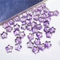 Small Star Czech Glass Beads 8mm Translucent Gold Flecked 50pcs 22