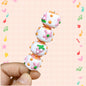 Hand Painted Starfish Acrylic Beads 16mm Christmas Cap Series 5pcs 3
