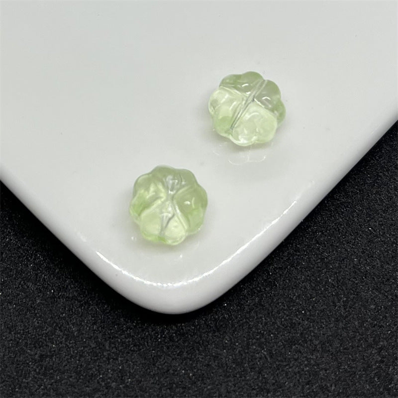 Czech Glass Beads Flower 12mm Transparent Pastel Mixed Colors 100pcs 6