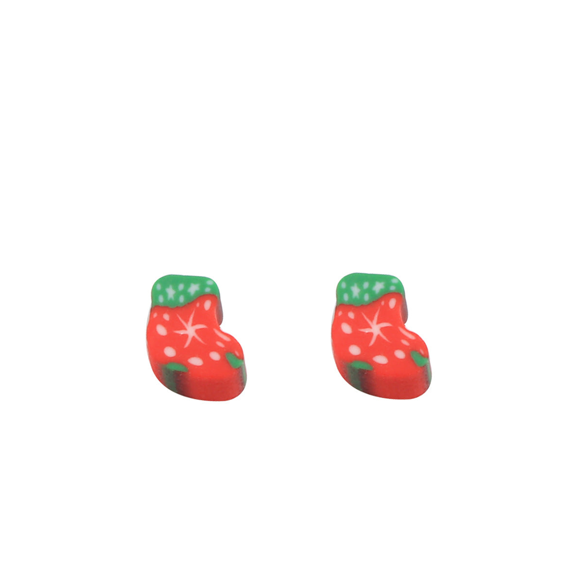 Christmas Clay Beads Polymer Colorful Snowmen Gifts Trees 100pcs 11