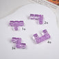 Clear Terris Block Acrylic Beads 20mm Translucent Geometric 50pcs 5