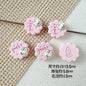 Disc Metal Beads 13mm Baking Painted Rabbit and Flower Alloy 10pcs 7