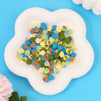 Easter Egg Clay Beads 10mm Colorful Pattern Polymer 100pcs 4