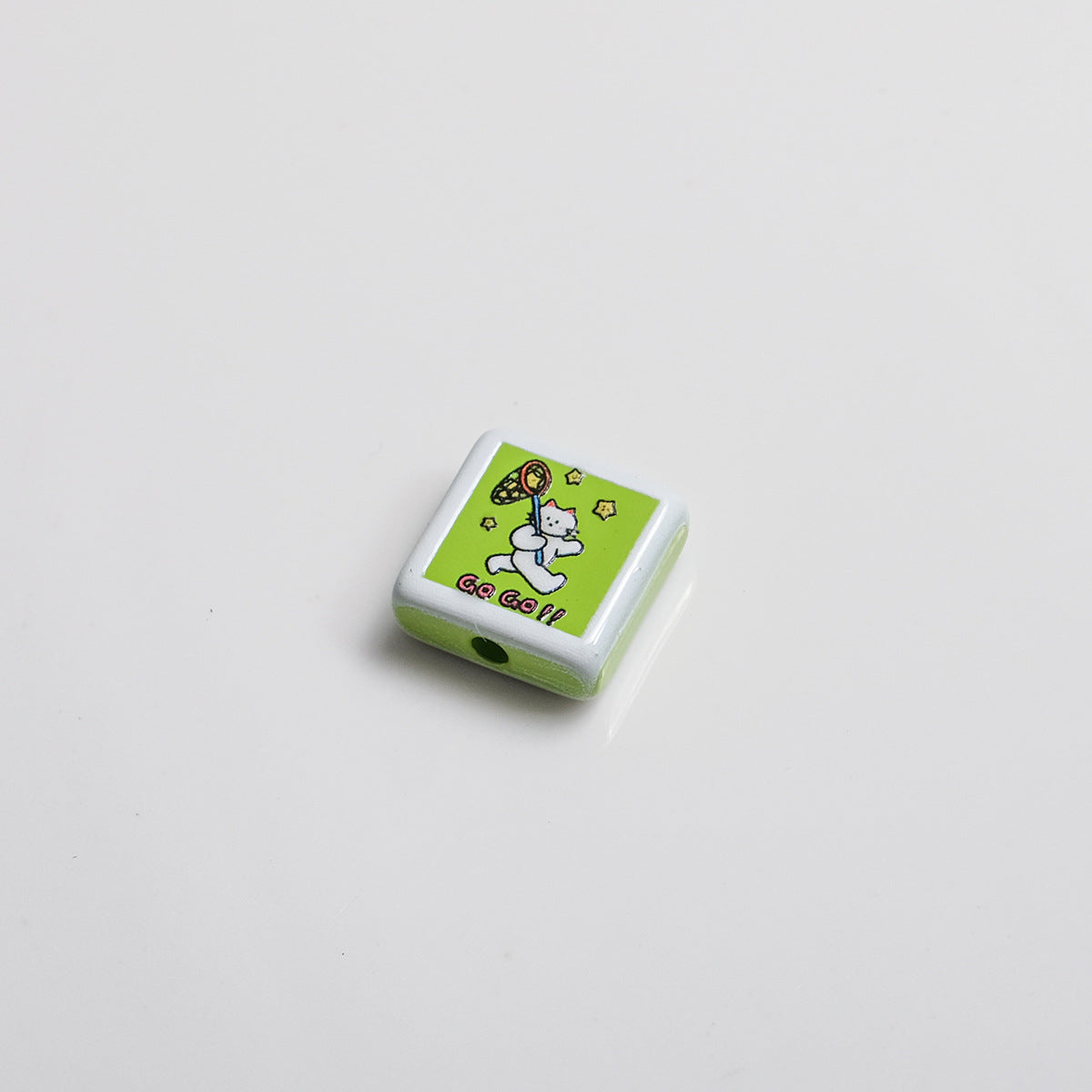 Polaroid Square Acrylic Beads 25mm Mini Camera Designs 10pcs 23